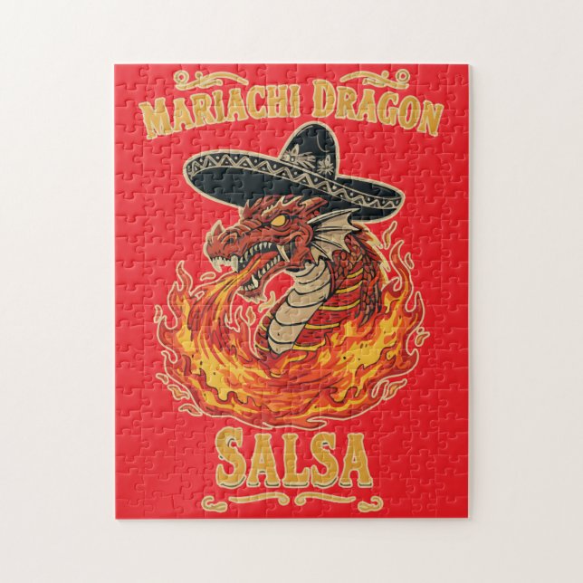 Mariachi Dragon Salsa Pussel (Vertikal)