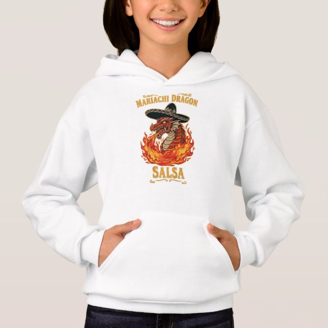 Mariachi Dragon Salsa T Shirt (Framsida)
