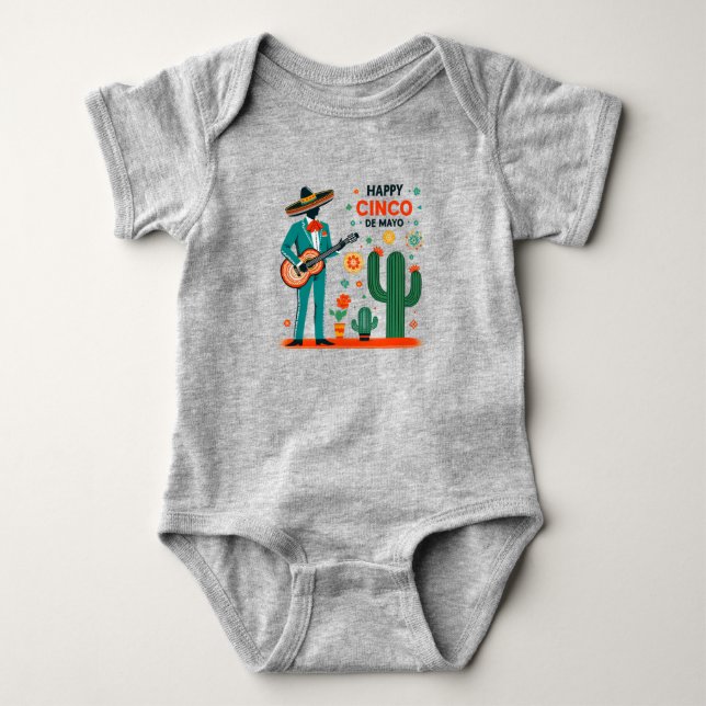 Mariachi-firande – Glad Cinco de Mayo T Shirt (Framsida)