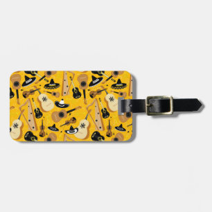 Mariachi Instrument Mönster Bagagebricka