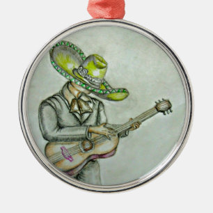 mariachi julgransprydnad metall
