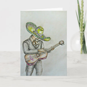 Mariachi med gitarren kort