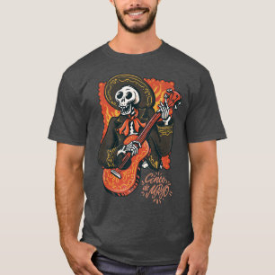 Mariachi skeleton Cinco de Mayo apparel for taco l T Shirt