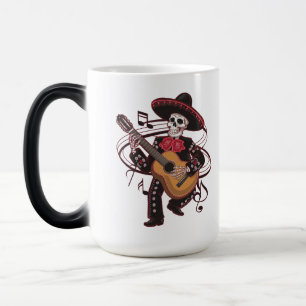 Mariachi Skeleton Groove Magisk Mugg