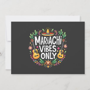 Mariachi Vibes Endast Mexico Saxophone Music Älska Kort