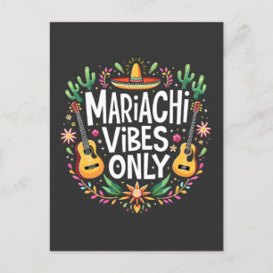 Mariachi Vibes Endast Mexico Saxophone Music Älska Vykort
