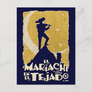 Mariachi vid Tak Vykort