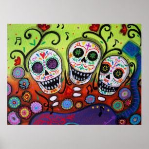MARIACHISDAY OF THE DEAD POSTER