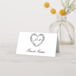 Mariage Noir et Blanc Placeringskort