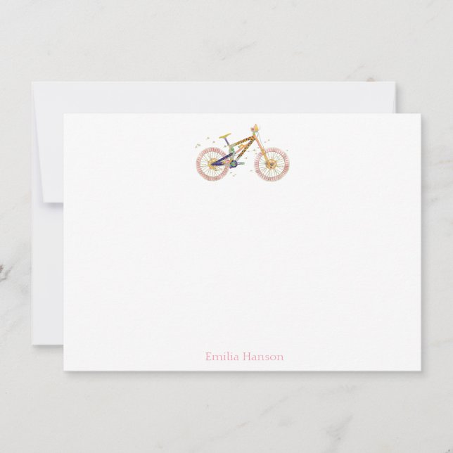 Mariah Bike Personlig Note Card Tack Kort (Framsida)