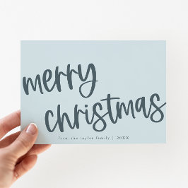 MARIAH Blue Cute Trendig Family God jul Julkort