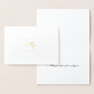 Mariah & Chris presentkort/hälsningskort Folierat Kort