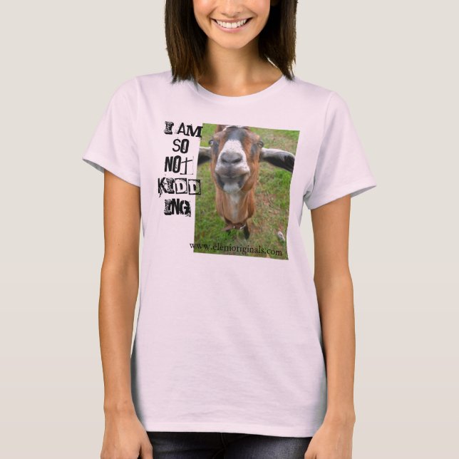 Mariah, Goat, jag skojar inte med Organic Tee Shirt (Framsida)