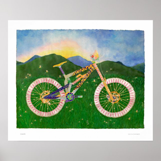 Mariah Mountainbike Print Poster (Framsidan)