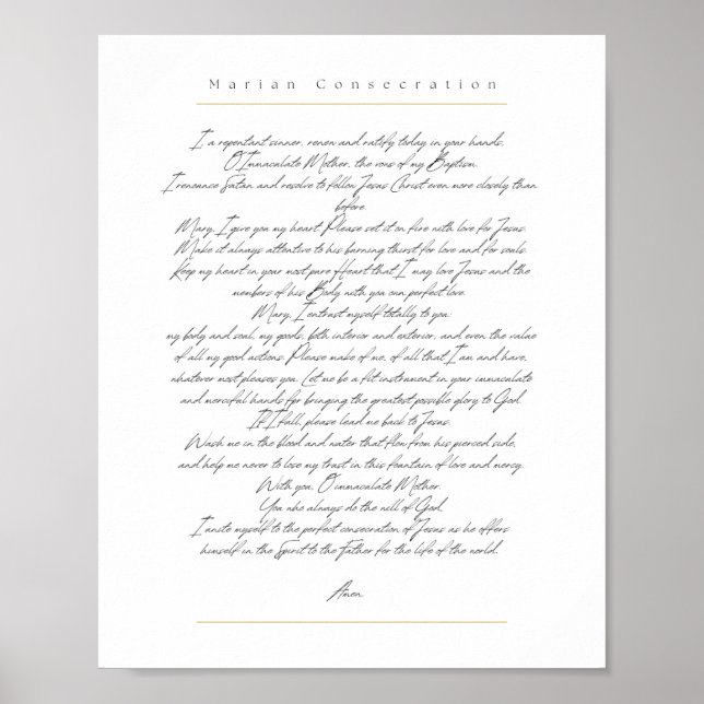 Marian Consecration Poster (Framsidan)