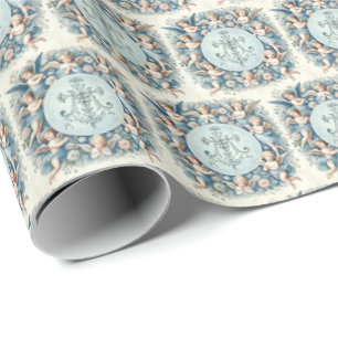 Marian Kor och Cherub Blommigt Gift Wrap" Presentpapper