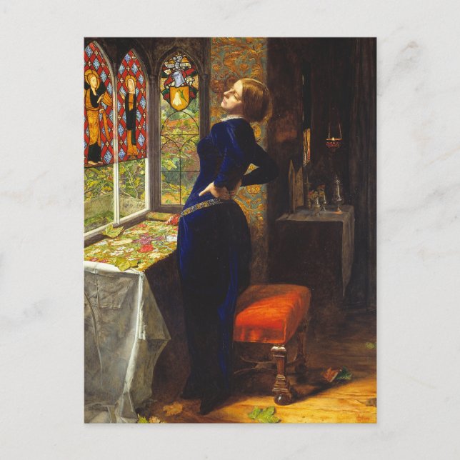 Mariana 1851 från Herr John Everett Millais Vykort (Framsida)
