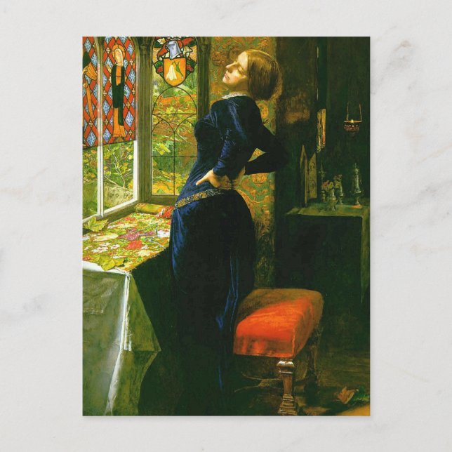 Mariana av Millais Vykort (Framsida)