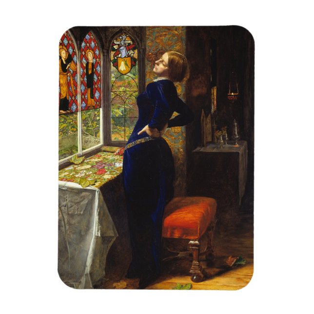 Mariana i Moated Grange John Everett Millais Magnet (Vertikal)