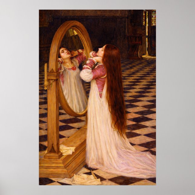 Mariana i södern av John William Waterhouse Poster (Framsidan)
