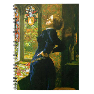 Mariana vid den Millais anteckningsboken Anteckningsbok Med Spiral