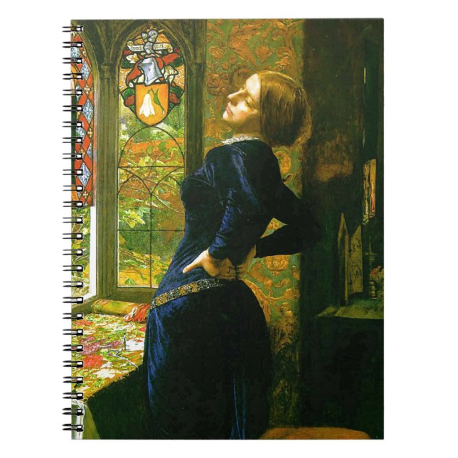 Mariana vid den Millais anteckningsboken Anteckningsbok Med Spiral (Framsidan)