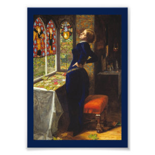 Mariana vid fönstret fototryck