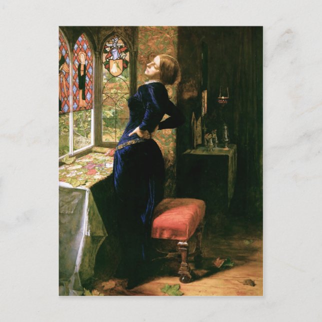 Mariana vid fönstret vykort (Framsida)