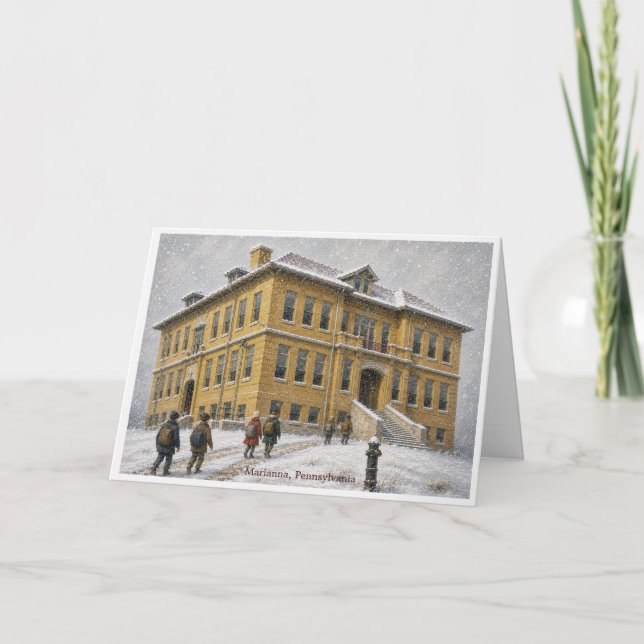 Marianna School Pennsylvania Kolgruvehistoria Kort (Framsida)