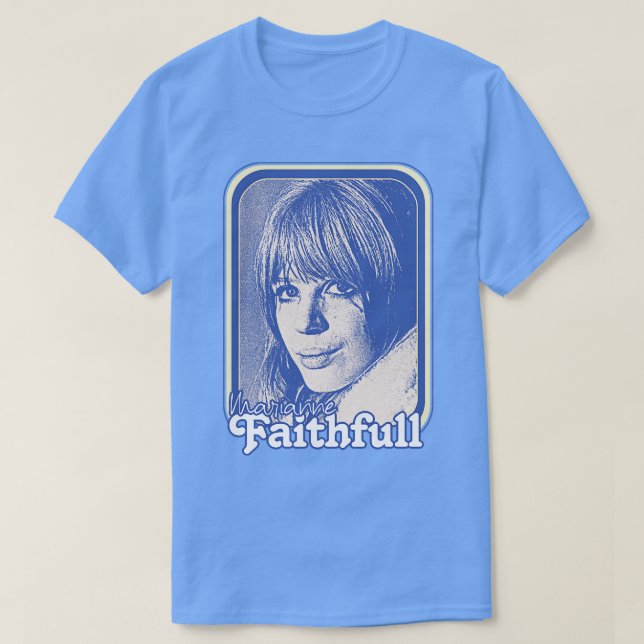 Marianne Faithfull Retro 60s Aesthetic Design T Shirt (Design framsida)