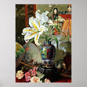 Marianne North - vintage bra art-tavla, Japan Poster