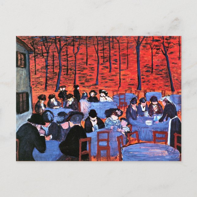 Marianne von Werefkin - Beer Garden Vykort (Framsida)