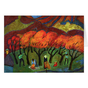 Marianne von Werefkin - Fruit Harvest in Mountain Hälsningskort