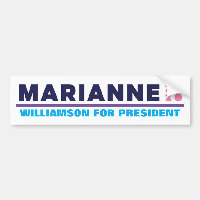 Marianne Williamson till president 2020 Bildekal (Framsidan)