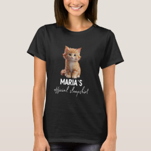 MARIA'S Officiella Katt Sömnshirt Pyjamas T Shirt