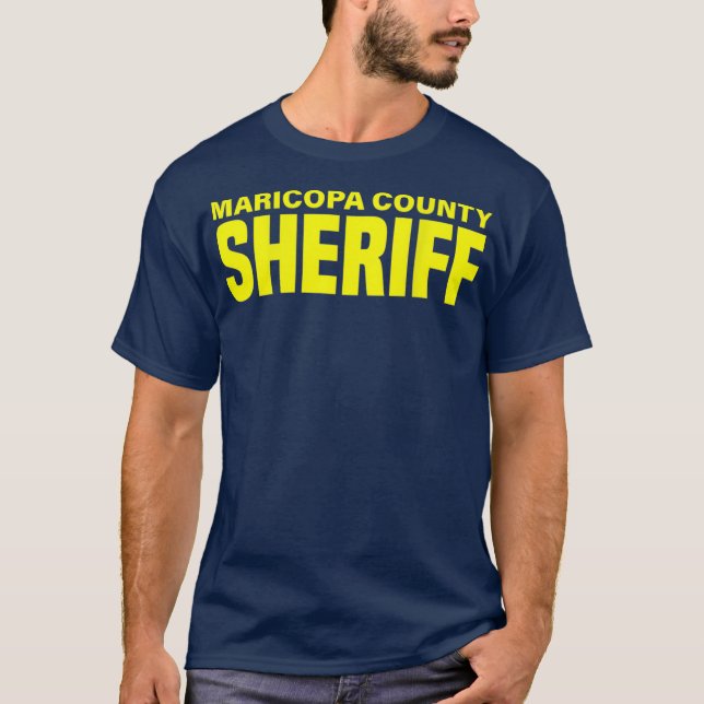 Maricopa County Arizona sheriff Deputies Uniform T Shirt (Framsida)