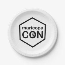 MaricopaCon logotyp papprare tallrikar