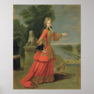 Marie-Adelaide de Savoie in Hunting Dress Poster