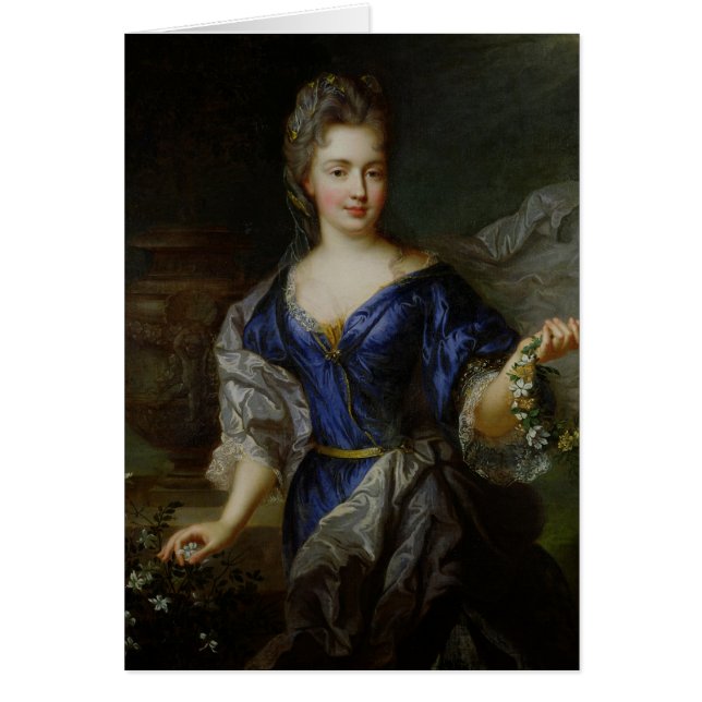 Marie-Anne de Bourbon Princess av Conti Hälsningskort (Framsidan)
