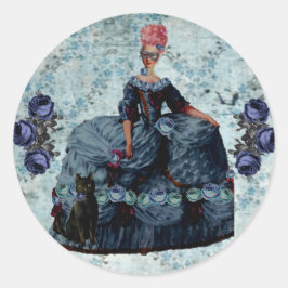 Marie Anotinette och den fantastiska ventilationsm Runt Klistermärke