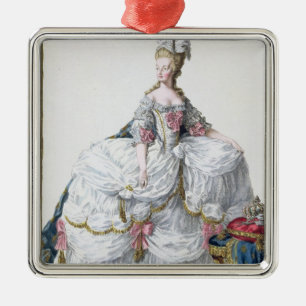 Marie Antoinette (1752-93) från 'Receuil des Esta Julgransprydnad Metall