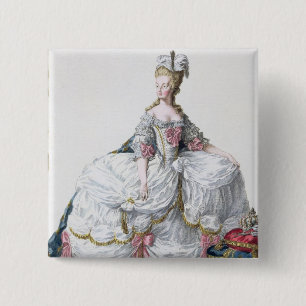 Marie Antoinette (1752-93) från 'Receuil des Esta Knapp
