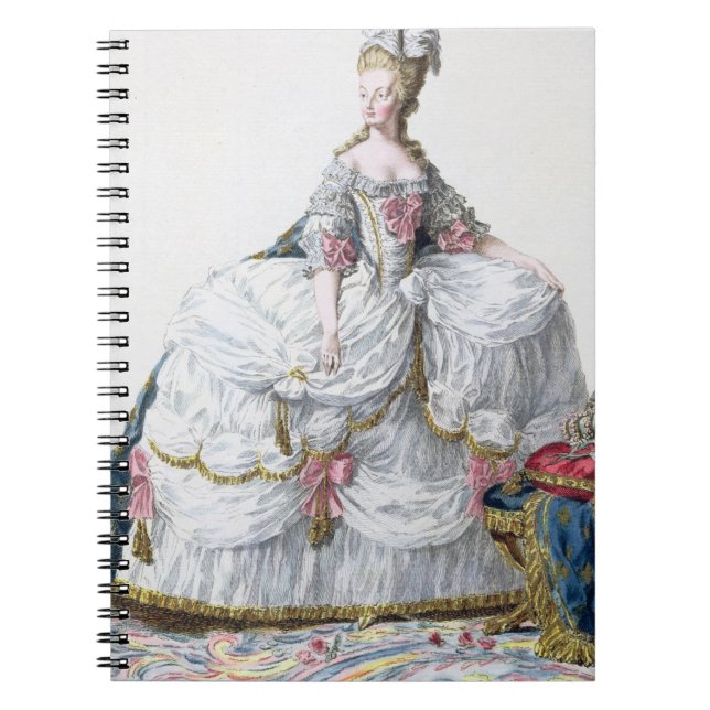 Marie Antoinette (1752-93) från 'Receuil des Estam Anteckningsbok Med Spiral (Framsidan)