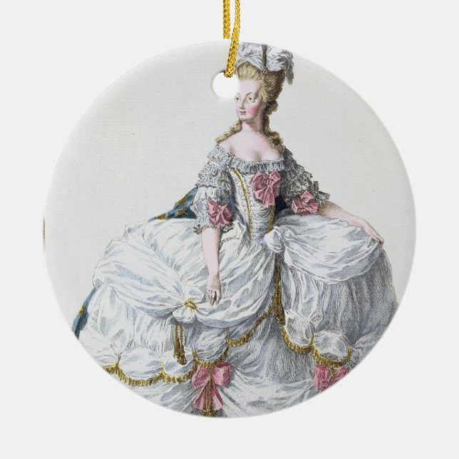 Marie Antoinette (1752-93) från 'Receuil des Estam Julgransprydnad Keramik (Framsidan)