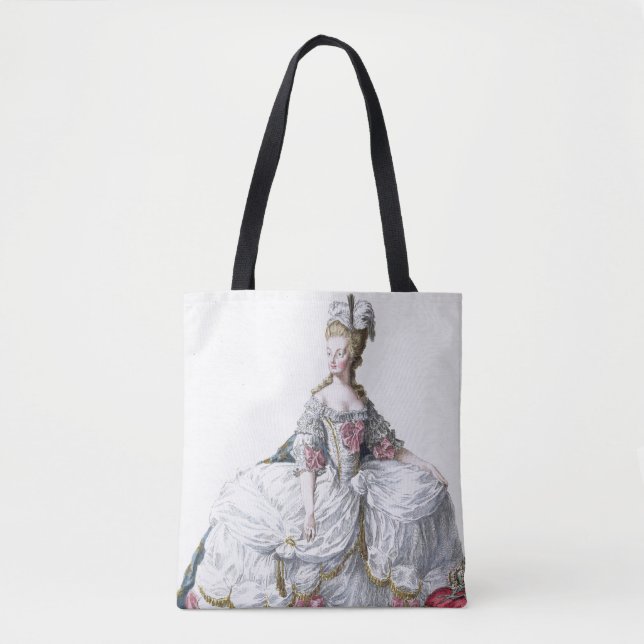 Marie Antoinette (1752-93) från 'Receuil des Estam Tygkasse (Framsida)