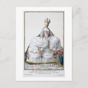 Marie Antoinette (1752-93) från Receuil des Estam Vykort