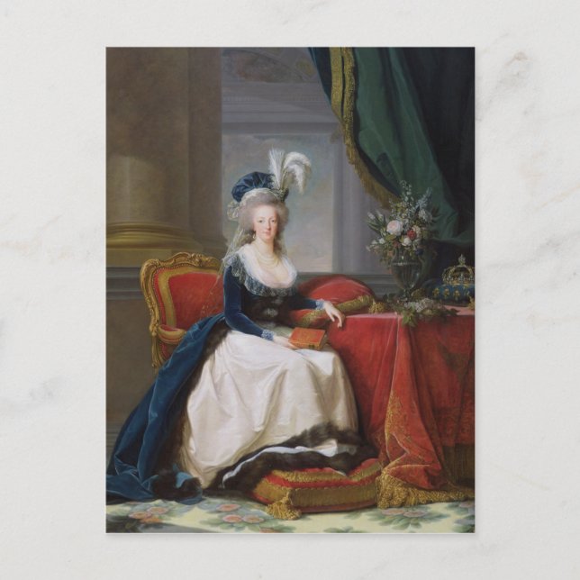 Marie-Antoinette 1788 Vykort (Framsida)