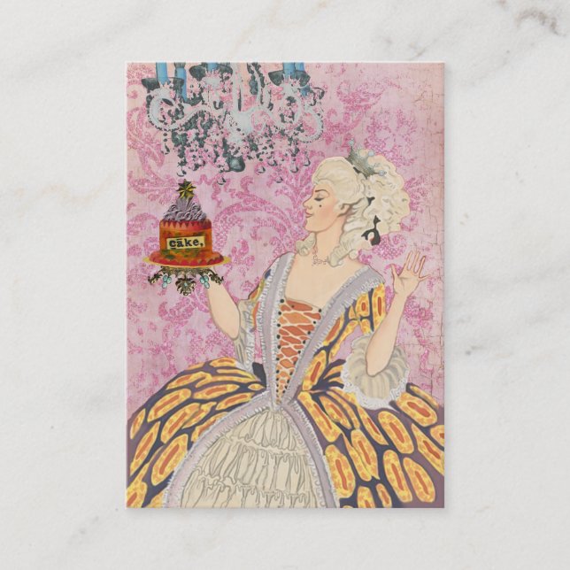 Marie Antoinette ~ Affärskort Visitkort (Framsida)
