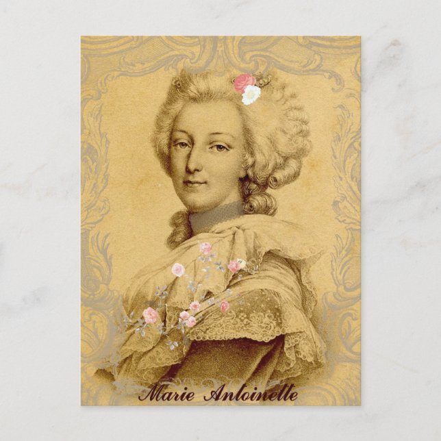 Marie Antoinette Altered Art Illustration Vykort (Framsida)