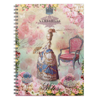 Marie Antoinette Anteckningsbok Med Spiral